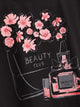 Perfume And Floral Print Tee
