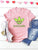Letter And Cartoon Print Tee