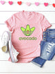 Letter And Cartoon Print Tee