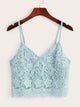 Zip Back Scallop Hem Cami Top