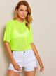 Sheer Mesh Boxy Top