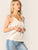 Self Tie Shoulder Satin Top