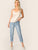 Self Tie Shoulder Satin Top
