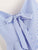 Striped Tie Front Shirred Back Cami Top