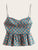 Polka Dot Peplum Cami Top