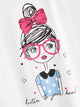 Letter & Girl Print Tee