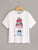 Letter & Girl Print Tee