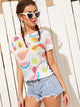 Fruit Print Tee