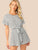 Wide Leg Belted Striped Tee Romper