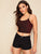 Crisscross Back Glitter Crop Top