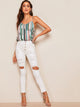Colorblock Striped Cami Top