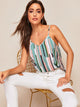 Colorblock Striped Cami Top
