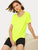 Black Rolled Sleeve Basic T-shirt