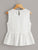 Ruffle Trim Embroidery Print Peplum Top