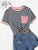 Pocket Patched Striped Ringer Tee