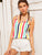Colorful Striped Knot Cami Top