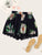 Floral Print Lace Hem Shorts