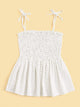 Polka Dot Shirred Cami Top