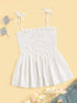 Polka Dot Shirred Cami Top