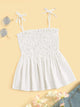 Polka Dot Shirred Cami Top