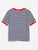 Pocket Patched Striped Ringer Tee