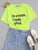 Letter Print Short Sleeve Tee