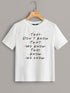 Slogan Print Short Sleeve Tee