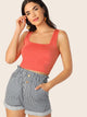 Solid Slim Fitted Tank Top