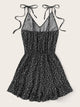 Ditsy Floral Button Front Cami Playsuit