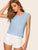 Contrast Lace Sleeve Blouse