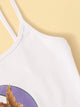 Figure And Letter Print Cami Top