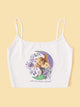 Figure And Letter Print Cami Top