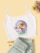 Figure And Letter Print Cami Top