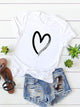 Neon Green Heart Print Tee