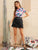 Solid Layered Fringe Skirt