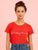 Slogan Print Short Sleeve Tee