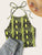 Snakeskin Print Crop Halter Top