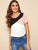 Cut-and-sew Short Sleeve Top