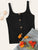 Button Front Rib-Knit Cami Top