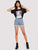 Raw Hem Denim Shorts