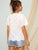 Scallop Eyelet Embroidery Blouse