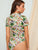 Landscape Print Stand Neck Bodysuit