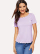 Scallop Edge Solid Top