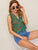 Leopard & Jungle Leaf Print Top