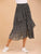 Polka Dot Tiered Layered Ruffle Hem Skirt