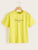 Slogan Print Short Sleeve Tee
