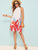 Tropical Tie Back Halter Dress