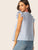 V-cut Neck Ruffle Armhole Floral Embroidered Top