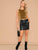 Cross Wrap Hem Glitter Tank Top