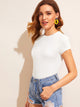 Solid Form Fitting Tee